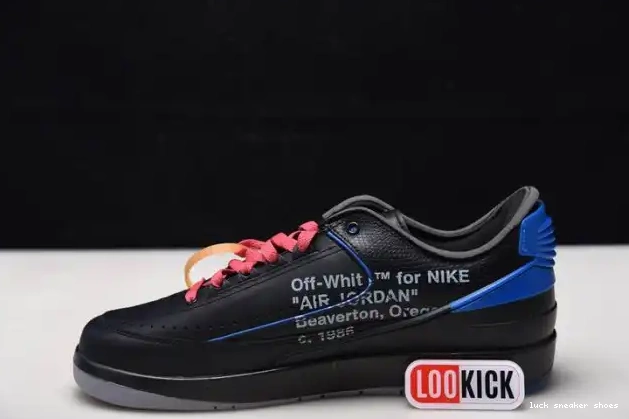 Cheap LUCY SP Black DJ4375-004 Blue Retro Jordan 2 Off-White Low 0407